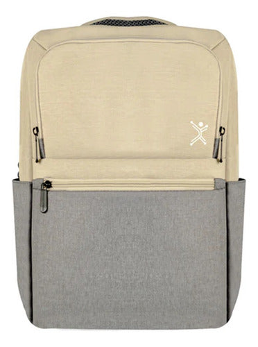 Mochila De Poliéster Perfect Choice Sunset Taupe Laptop 15.6