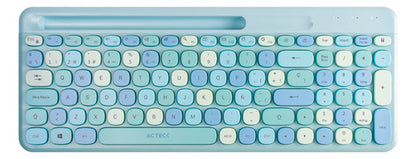 Kit Teclado Y Mouse Acteck Creator Chic Colors Mk470 Azul