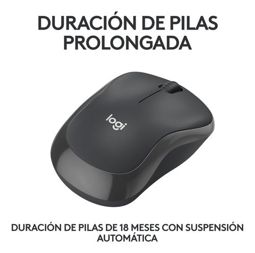 Mouse Logitech Óptico M240 Silent, Bluetooth 4000dpi Grafito
