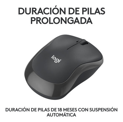 Mouse Logitech Óptico M240 Silent, Bluetooth 4000dpi Grafito