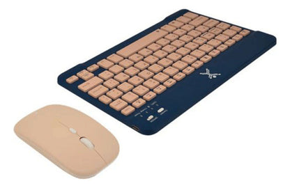 Kit Teclado-mouse Perfect Choice Genova Rf + Bluetooth Azul