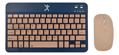 Kit Teclado-mouse Perfect Choice Genova Rf + Bluetooth Azul