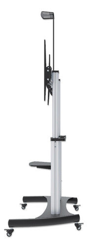 Manhattan Soporte Movil Para Pantalla 60  - 100  100kg Plata Plateado