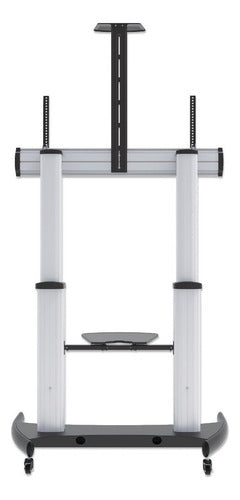 Manhattan Soporte Movil Para Pantalla 60  - 100  100kg Plata Plateado