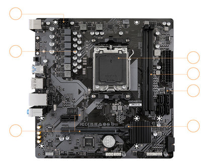 Tarjeta Madre Gigabyte Micro-atx A620m H S-am5 Amd 96gb Ddr5