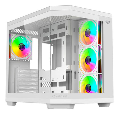 Gabinete Balam Rush Tank Super 9600 Tb Rgb Midi-tower Blanco