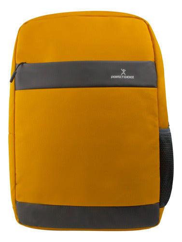 Perfect Choice Mochila Poliéster Bold Laptop 15.6  Amarillo
