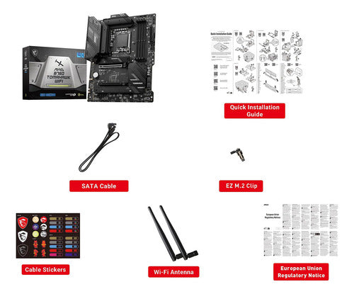 Tarjeta Madre Msi Atx Mag B760 Tomahawk Wifi S1700 192g Ddr5