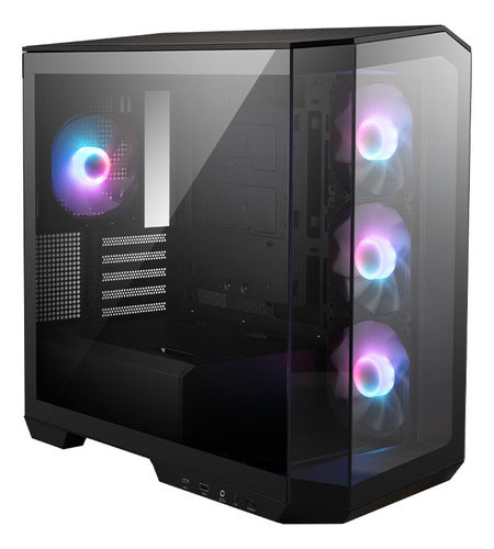 Gabinete Msi Mag Pano M100r Pz Con Ventana Argb, Micro-tower