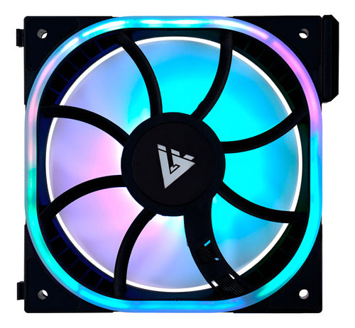 Ventilador Game Factor Fg500-bk Argb, 120mm, 1900rpm, Negro