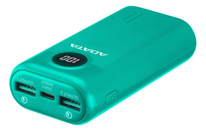 Cargador Portátil Adata P20000qcd 20.000mah Verde Usb Tipo C