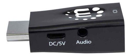 Manhattan Convertidor Hdmi Macho - Vga + 3.5mm Hembra, Negro