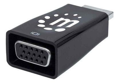 Manhattan Convertidor Hdmi Macho - Vga + 3.5mm Hembra, Negro