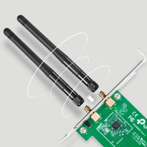 Tp-link Tarjeta Red Tl-wn881nd 300 Mbit Pci Express 2 Antena