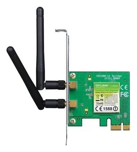 Tp-link Tarjeta Red Tl-wn881nd 300 Mbit Pci Express 2 Antena