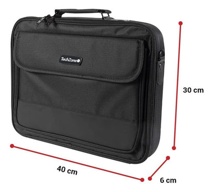 Techzone Maletín Essential De Nilón Tzest01n, 15.4'', Negro