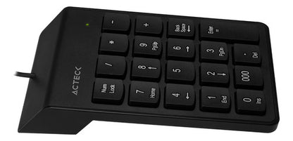 Acteck Teclado Numérico Tn220, Alámbrico, Usb, Negro 19tecla
