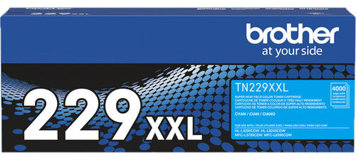 Tóner Brother Tn229xxlc Cian 4000 Pág Extra Alto Rendimiento