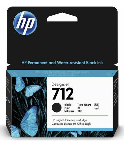 Cartucho Hp 712 Negro 38ml 3ed70a T210, T230 T250 T630 T650