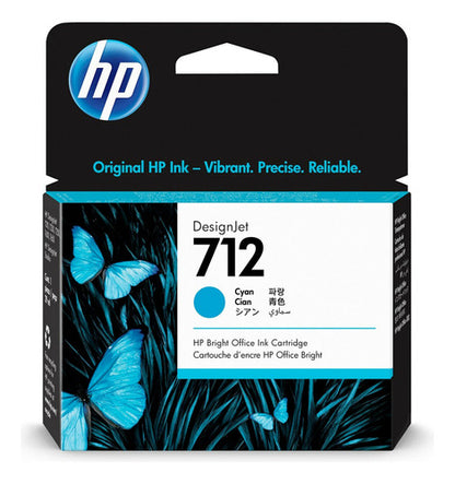Cartucho Hp 712 Cian Origina 29ml 3ed67a T210 T230 T250 T630