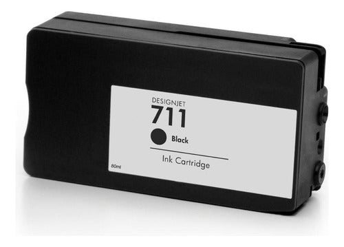 Cartucho Hp 711 Negro Original 80ml Cz133a Inyección Tinta