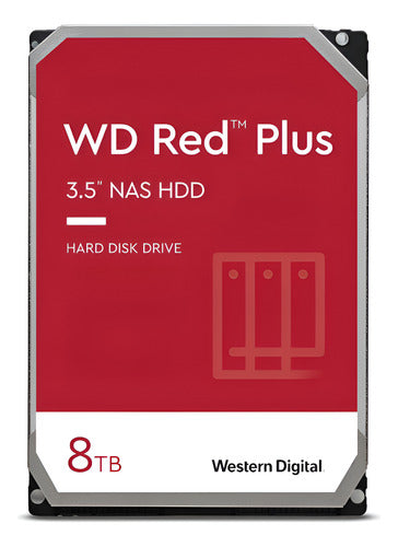 Disco Duro Nas Wd Red Plus 3.5'', 8tb, Sata, 6 Gbit 5640rpm