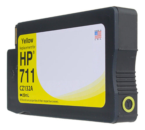 Cartucho Hp 711 Amarillo Original 29ml Cz132a Original