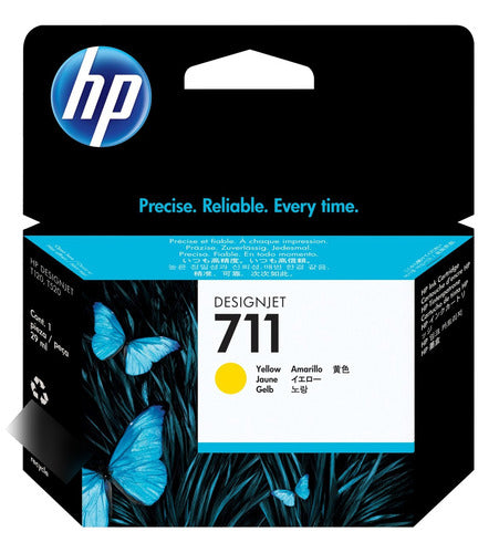 Cartucho Hp 711 Amarillo Original 29ml Cz132a Original
