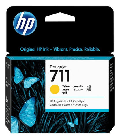 Cartucho Hp 711 Amarillo Original 29ml Cz132a Original