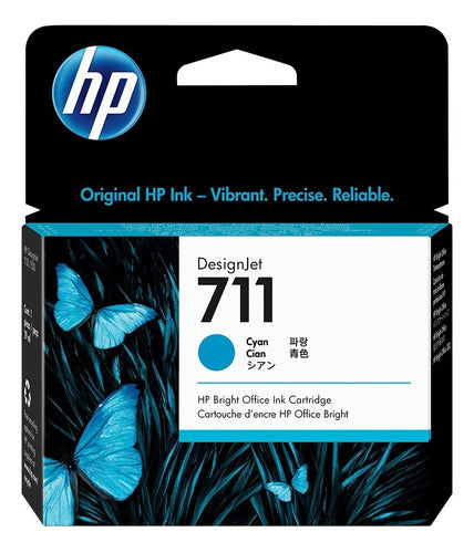 Cartucho Hp 711 Cian Original 29ml  Hp Designjet T120 T520