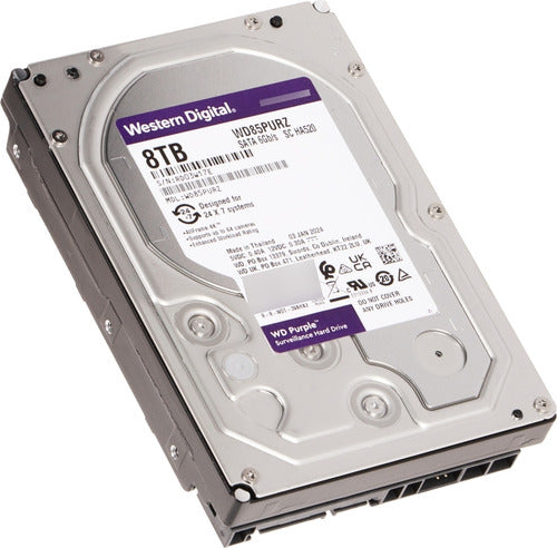 Disco Duro Videovigilancia Wd Purple Surveillance 3.5 , 8tb