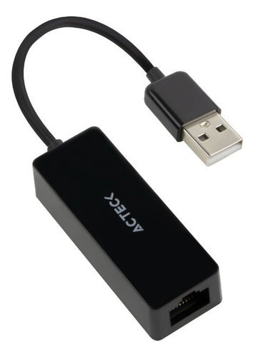 Acteck Adaptador De Red Usb A Macho - Ethernet Rj45 100mbit