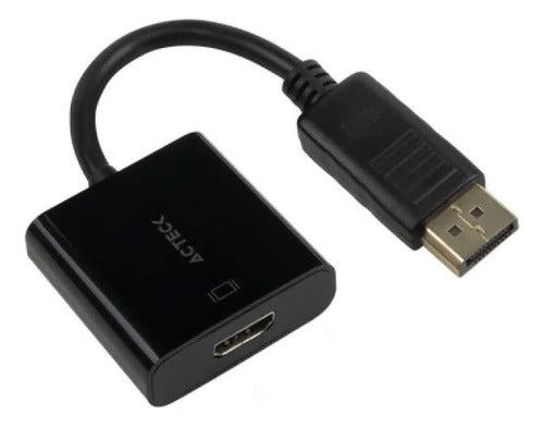 Acteck Adaptador Displayport Macho - Hdmi Hembra, Negro