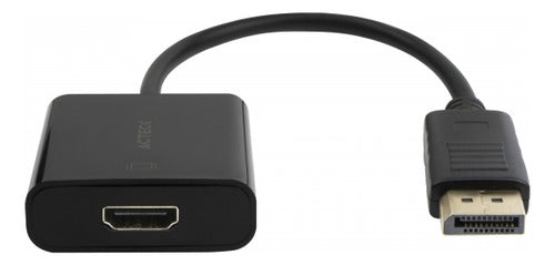 Acteck Adaptador Displayport Macho - Hdmi Hembra, Negro
