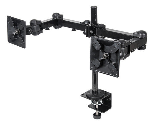 Manhattan Soporte Brazos Doble Movimiento 2 Monitores 24' Negro