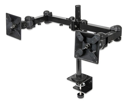 Manhattan Soporte Brazos Doble Movimiento 2 Monitores 24' Negro