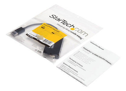 Startech.com Adaptador Displayport Macho-vga/dvi/hdmi 28.4cm