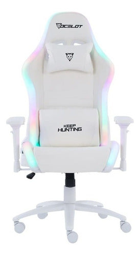 Ocelot Gaming Silla Gamer Orgb-white Thundra 150kg, Blanco
