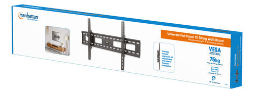 Manhattan Soporte Pared Ajuste Vertical Pantalla 37-70' 75kg Negro