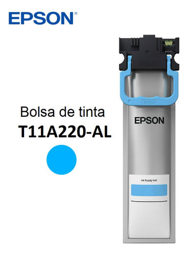 Bolsa De Tinta Epson T11a2 Cian, 5.000 Páginas T11a220-al