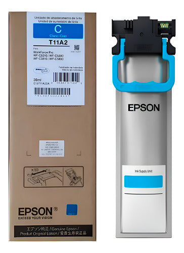 Bolsa De Tinta Epson T11a2 Cian, 5.000 Páginas T11a220-al