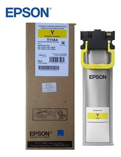 Bolsa De Tinta Epson T11a4 Amarillo 5.000 Páginas T11a420-al