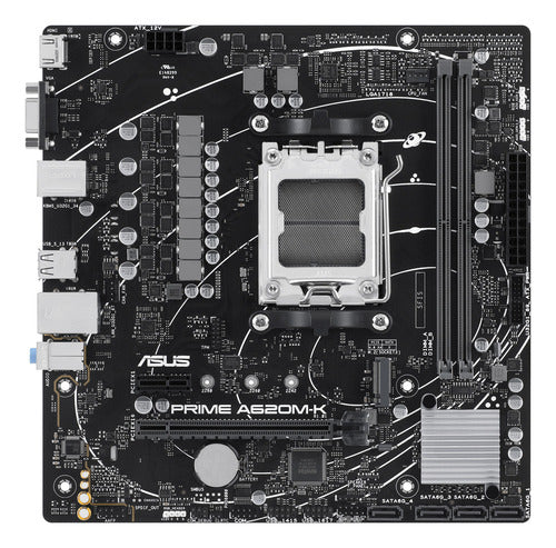 Tarjeta Madre Asus Microatx Prime A620m-k Am5 A620 96gb Ddr5