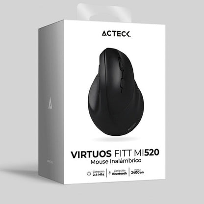 Mouse Vertical Acteck Óptico Virtuos Fitt Mi520 Usb 2400dpi