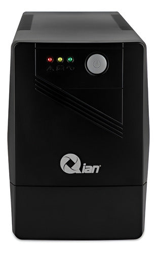 No Break Qian Qei-500v-01 Línea Interactiva, 300w, 500va, Entrada 81 - 145v, Salida 110 - 120v, 4 Contactos
