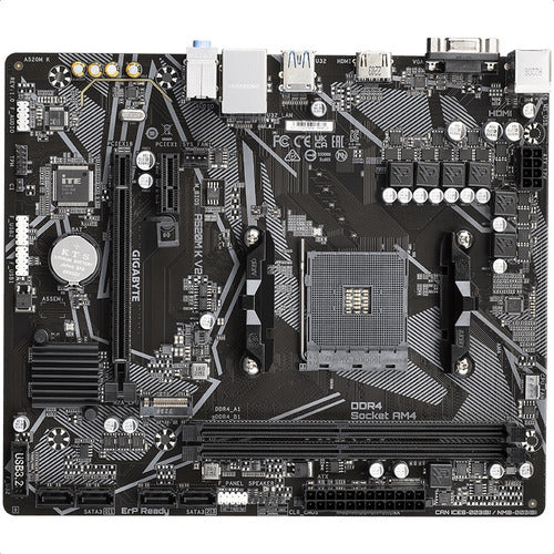 Tarjeta Madre Gigabyte Micro-atx A520m K V2 Am4 64gb Ddr4