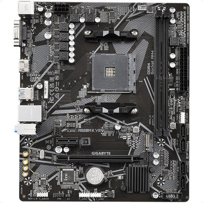Tarjeta Madre Gigabyte Micro-atx A520m K V2 Am4 64gb Ddr4