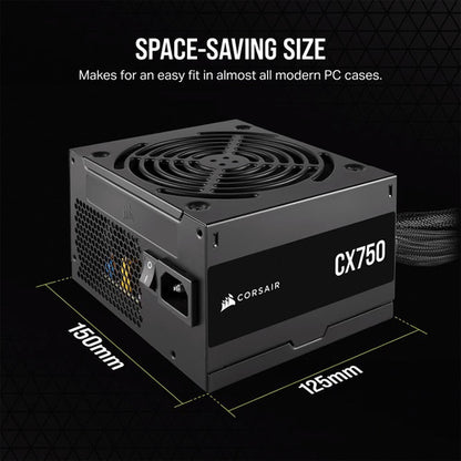 Fuente De Poder Corsair Cx750 80 Plus Bronze, 24 120mm 750w