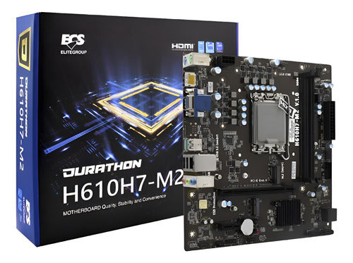 Tarjeta Madre Ecs Mini-atx H610h7-m2, S-1700 H610 64gb Ddr4