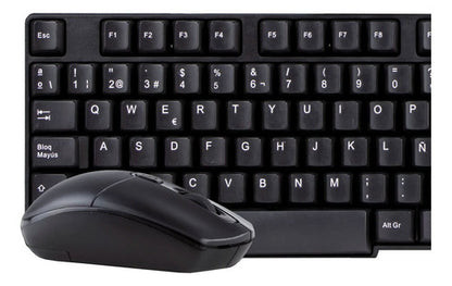 Stylos Kit Teclado + Mouse Inalambrico Ergonomico Resistente